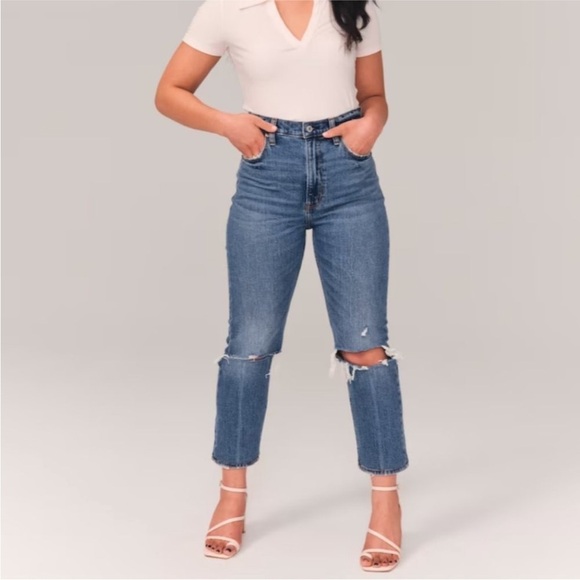 Abercrombie & Fitch Denim - Abercrombie & Fitch The Ankle Straight Ultra High Rise Jeans 26